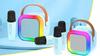 Zestaw Głośnik Bluetooth Przenośny Karaoke Rgb 2 Mikrofony Usb Sd Mini Jack