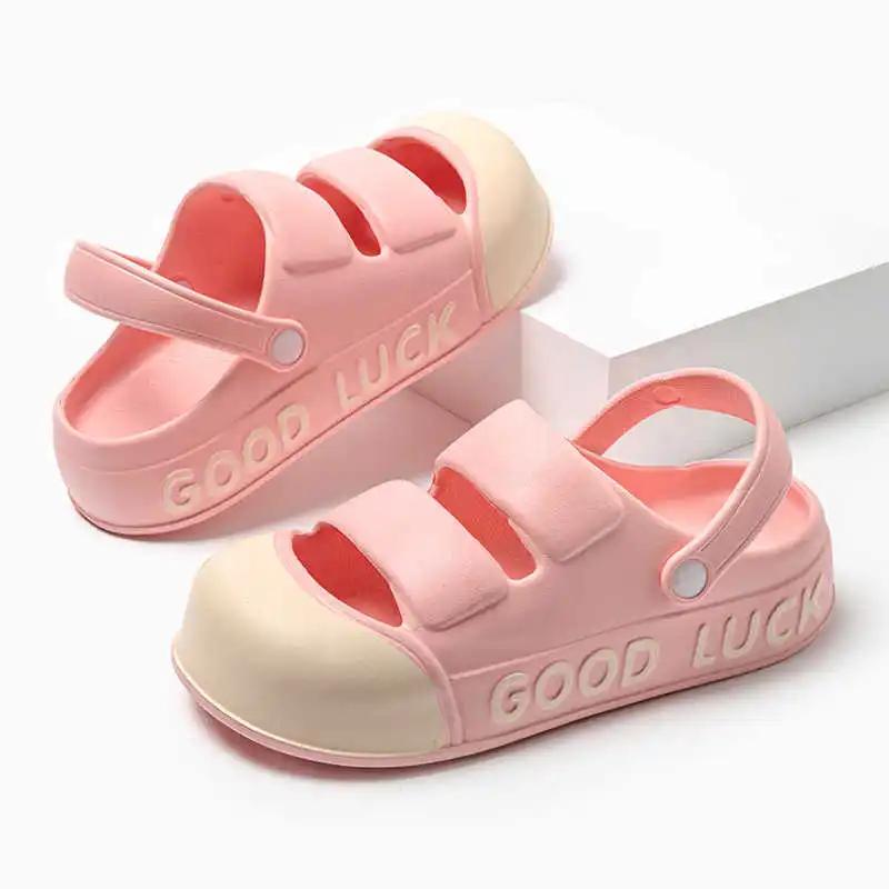 Fashion Strappy Summer Closed Toe Sandals Women Home Boots Shoes Slippers Sneakers Sport Top Comfort Kit Mobile Sabot Sapateni