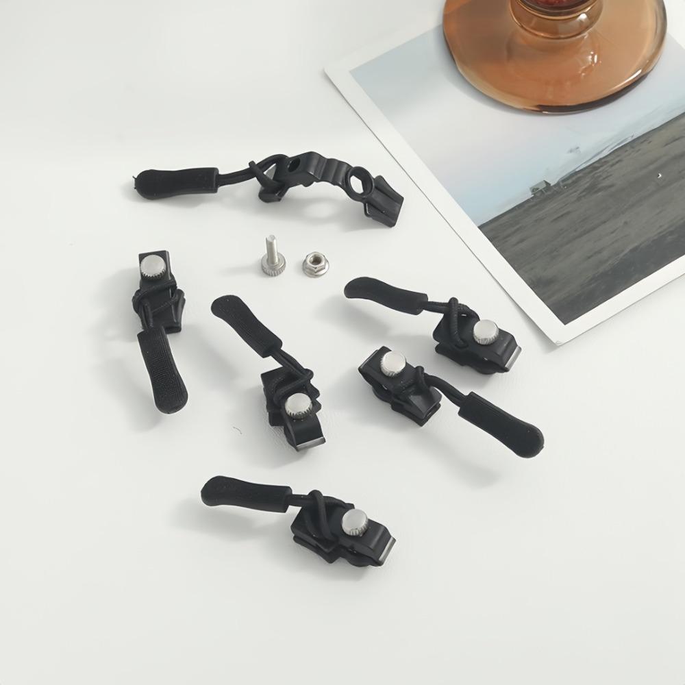 6/3 Stück Universeller Reißverschluss-Schieber Schnellinstallation Abnehmbarer Reißverschlusskopf für Jacken Gepäcktaschen Ersatz Schieberverschluss Reparatur