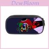 Rainbow Friends Student Pencil Case Large Capacity Nylon Stationery Organizer For School Use