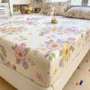 100%Cotton Fitted Bed Sheet Flower Printed Bed Sheet Single/Queen/King Size Fundas De Comfortable Fitted Sheet