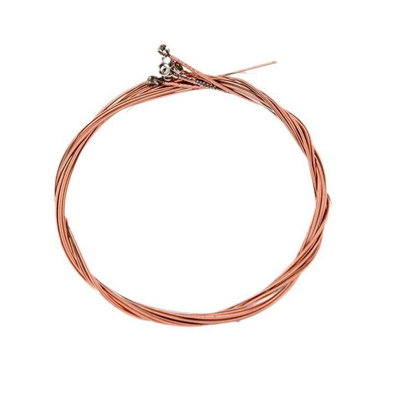 

Guitar Parts Set Durable Copper Guitar Strings Mixed Color Celluloid Picks Practice Props Suitable for Beginner Music Lovers ZYF