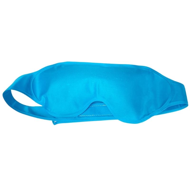 

Cold Eye Mask Soft Nylon Reusable Cooling Eye Mask to Relieve Eye Fatigue and Puffiness Comfortably синій