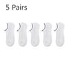 5 Pairs of Boat Socks Men's 3A Antibacterial Thin Socks Men's Summer Mesh Breathable Thin Shallow Mouth Anti-odour Invisible Socks