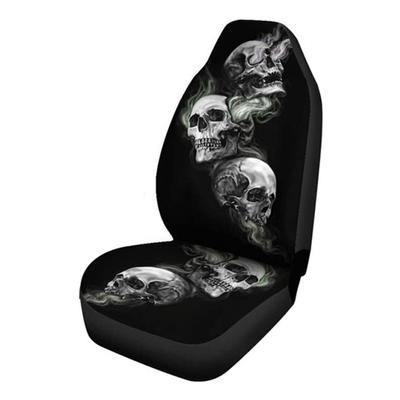 Housses de siège auto imperméables et respirantes motif squelette d'Halloween, compatibles avec