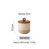 Ceramic Food Storage Jar Set with Handle Lids