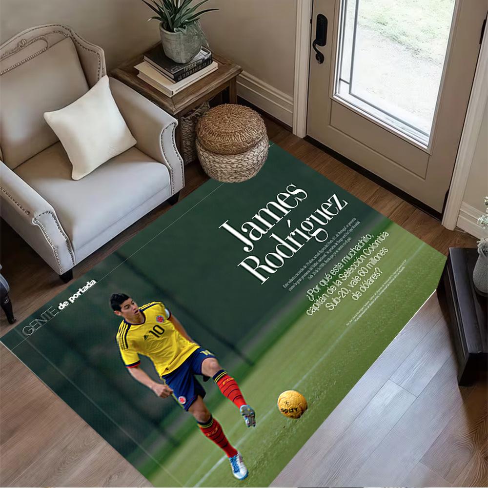 Soccer Player Action Carpet Suitable for Game Room Bedrooms Balcony Playrooms Antislip Carpet Decorate Offices Wedding Party Gift