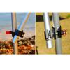Aluminum Alloy Fishing Chair Umbrella Clip Universal Pole Holding Fish Pole Holder 360° Rotating Adjustable
