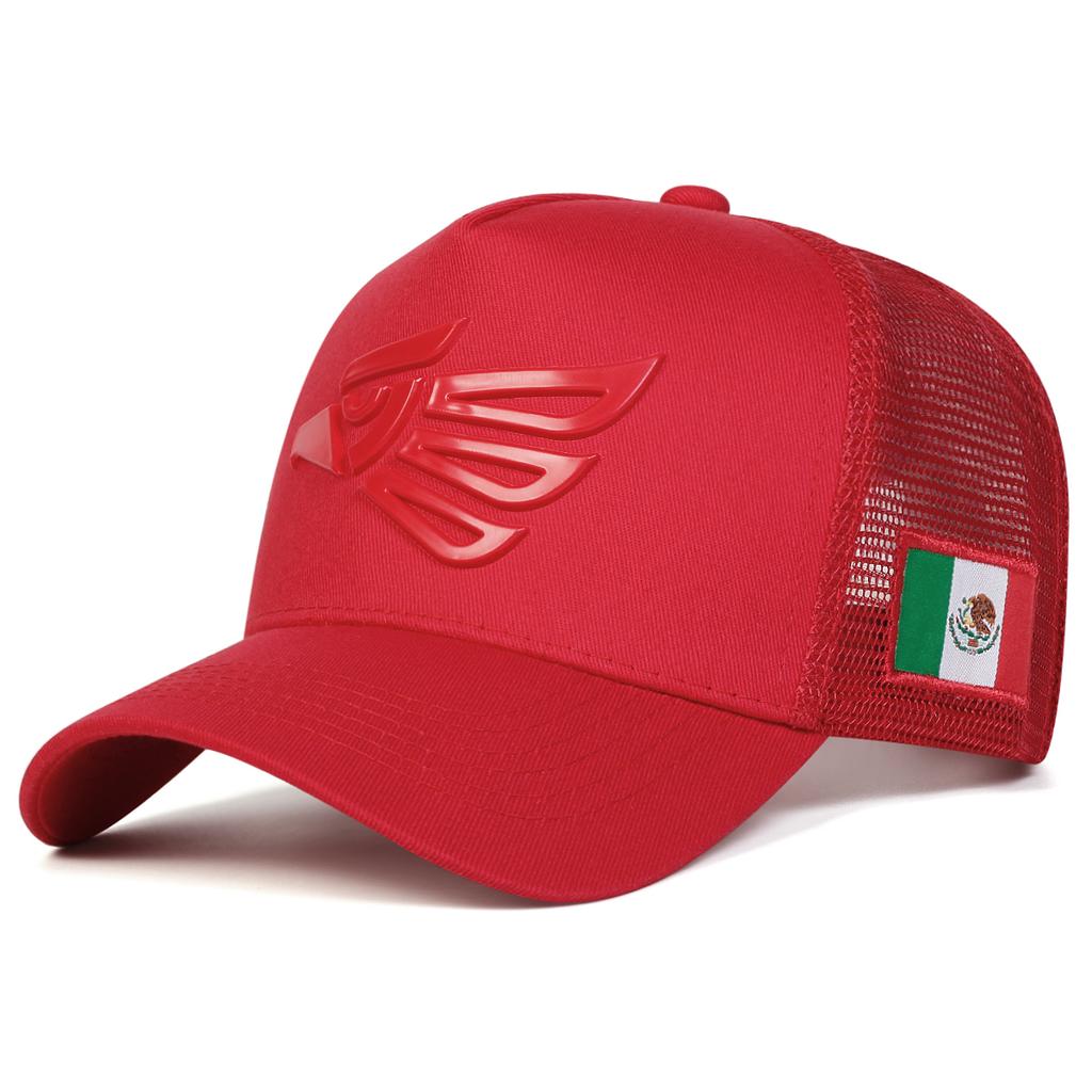 Casquettes de Baseball unisexes avec étiquette d'aigle mexicain, chapeau de protection solaire décontracté réglable pour l'extérieur, printemps et été