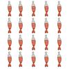 20Pcs Enamel Fish Charms Stainless Steel Fish Pendants Double-sided Striped Mini Fish Charms for DIY Jewelry Making Earring Necklace Bracelet Keychain