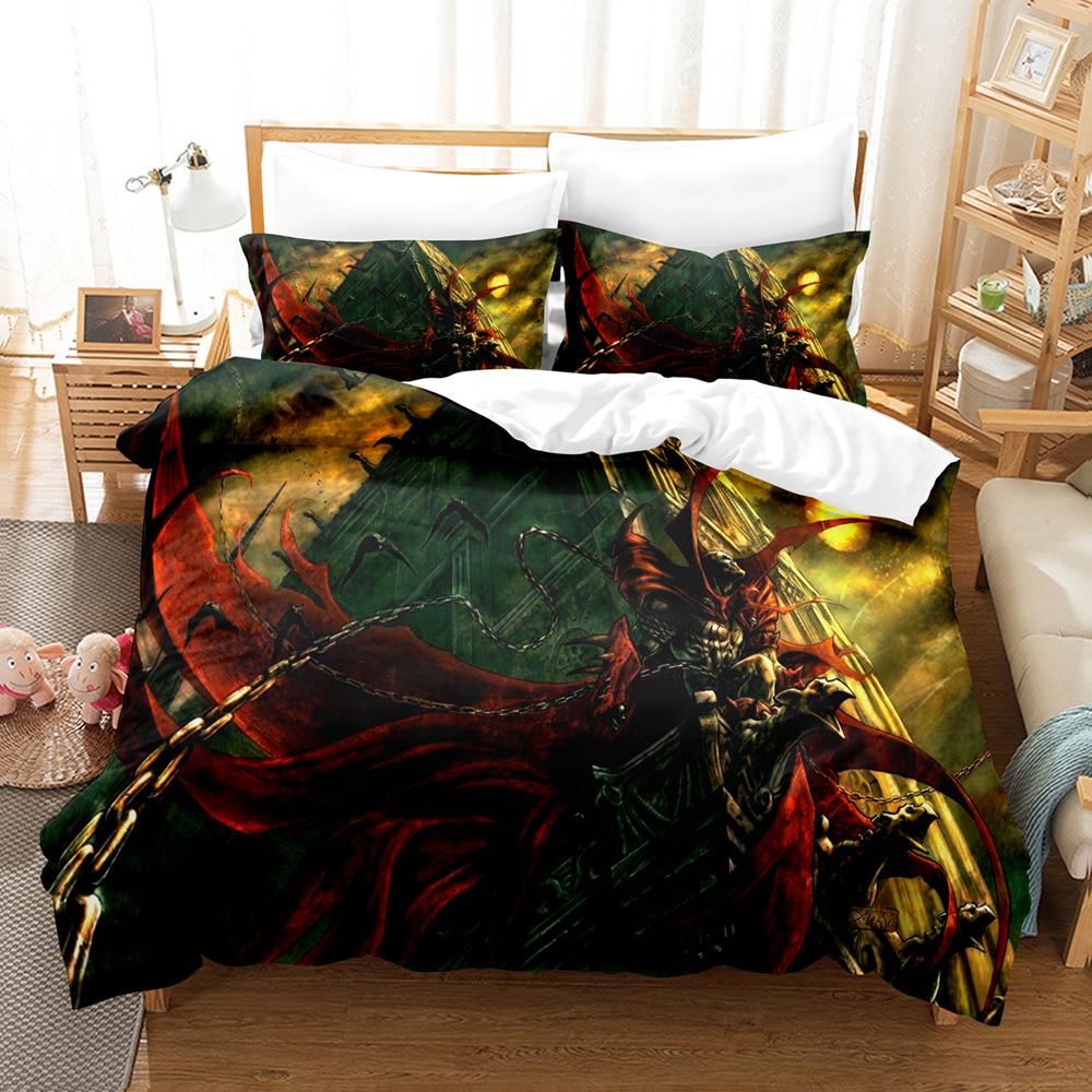 Главная 3D печатный комплект постельного белья односпальное одеяло королевы наволочка — фото 11