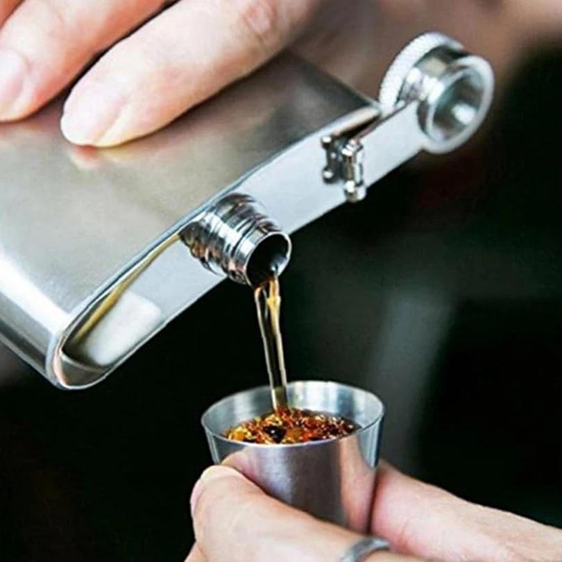 4KS Nerezové hrnky 170ml Mini sada Venkovní Praktická Cestovní Mini sada Sklenice Na Whisky Víno Kuchyně Jídelna Bar Domácí Nástroje