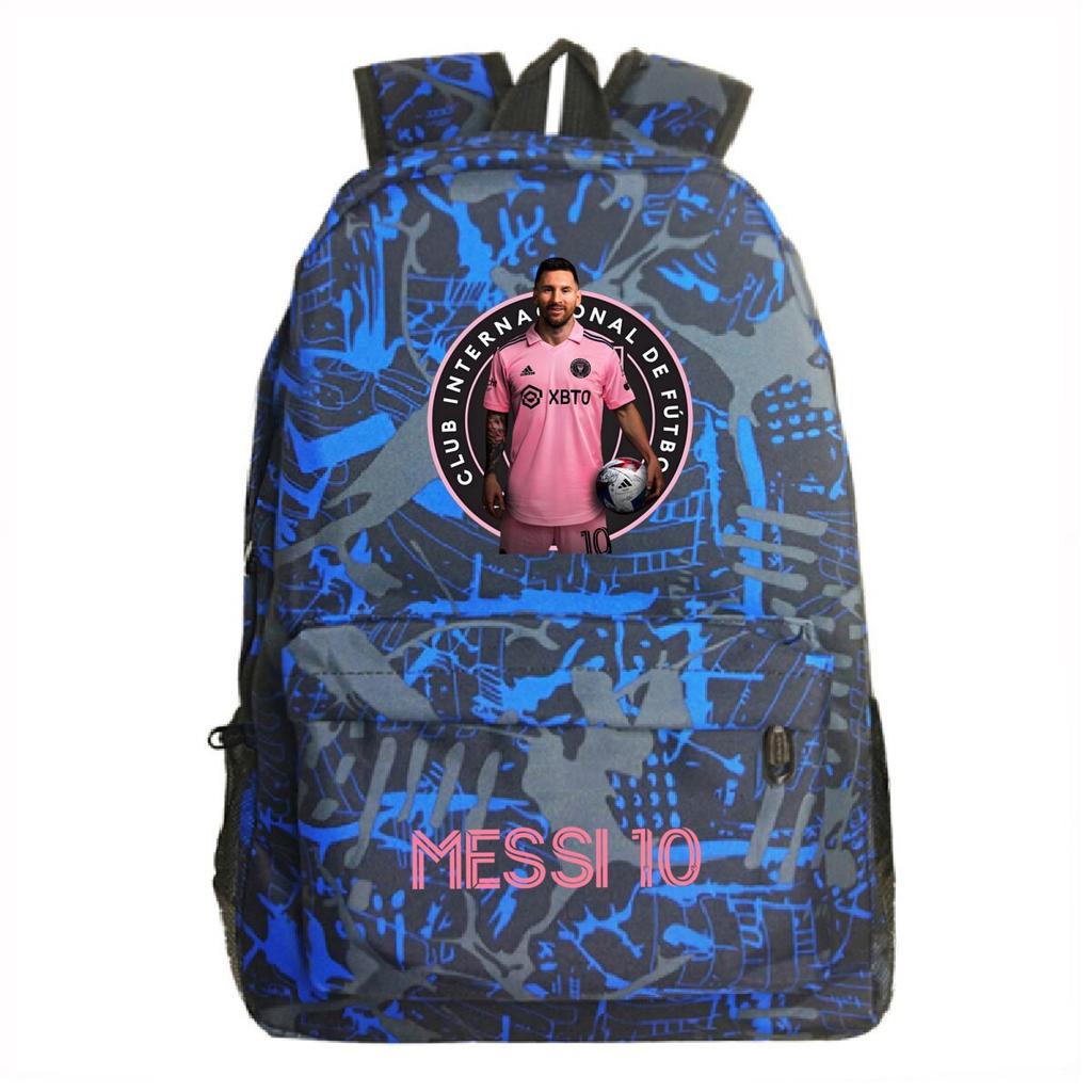 Football Printed Student Backpack Multifunctional Usb Interface Large Capacity Leisure Travel Backpack