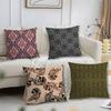 Barroco Pattern Pillow Case Short Plush Print Cushion Cover Square Throw Pillow Covers Sofa Home Decor