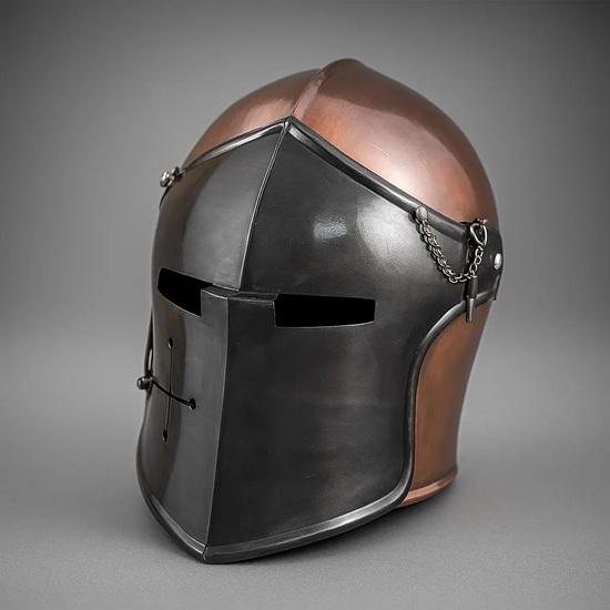 Handmade Medieval Barbuta Helmet Perfect for Renaissance Fair, Cosplay, LARP, Halloween Costume Authentic Steel Replica