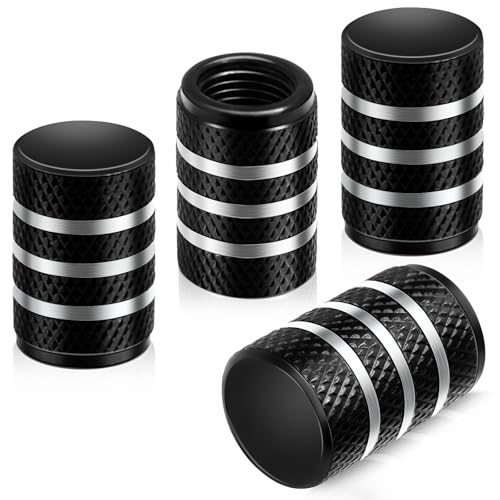 

Колпачки клапанов Sondsilen для автомобилей, мотоциклов, колпачки клапанов шин, набор из 4 штук, черный, алюминий, велосипед, универсальные, легкие, высокопрочные, корро