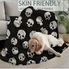Extra Large 60x80 Inch Halloween Skull Print Blanket - Super Soft Cozy Throw for Sofa, Camping & Home Decor - Machine Washable