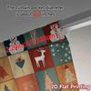 2D Flat Printing  JIT 2pcs   Curtains (Without Rod) Festive Patchwork Modern Curtains&Window Treatment Versatile Polyester Fabric