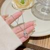 Minority Design Smart Necklace Feminine Simplicity Inlaid Zircon Pendant Clavicle Chain Geometric Neck Chain Jewelry