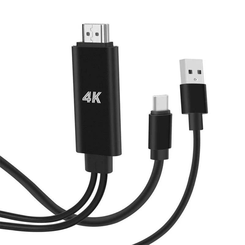 Universal Smart Phone USB 3.1 Type C to HDMI HD 1080P HDTV Video Adapter Cable for HUAWEI Android Phone to HDMI Connector Cable