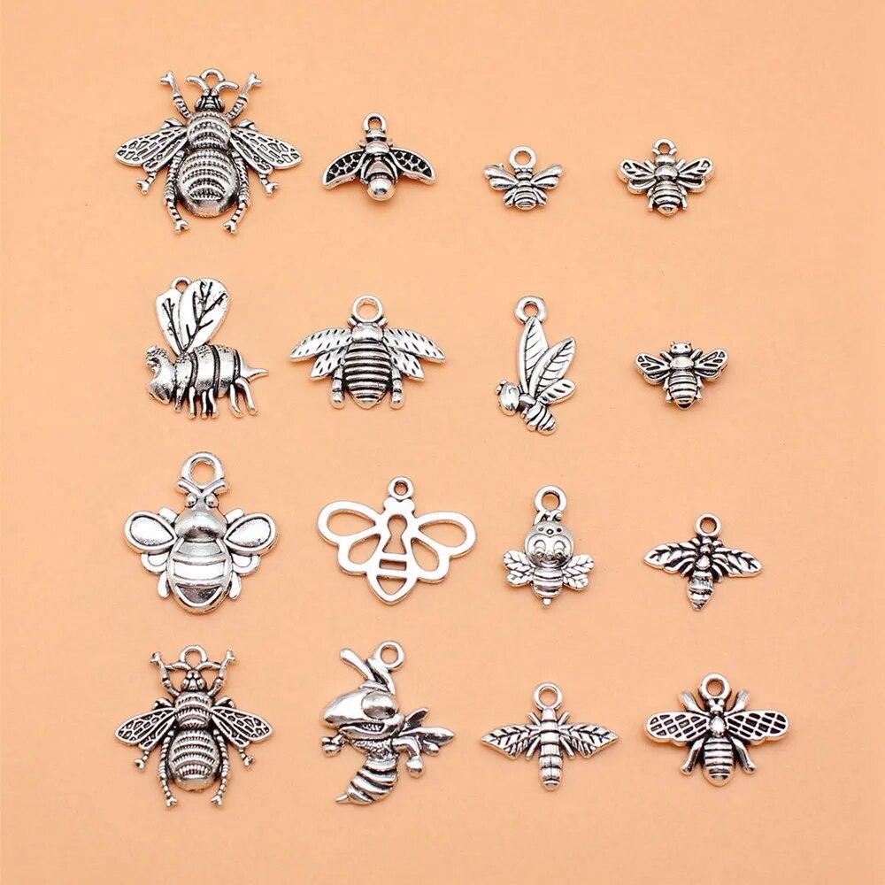 

Набор микс-подвесок в виде стрекозы и бабочки, аксессуары и аксессуары для ювелирных изделий A03-16pcs-Mix Size