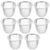 8Pcs Stainless Steel Tea Filter Metal Strainer Sturdy Infuser for Loose Leaf Tea Brewing Metal Infuser Cup Accessory