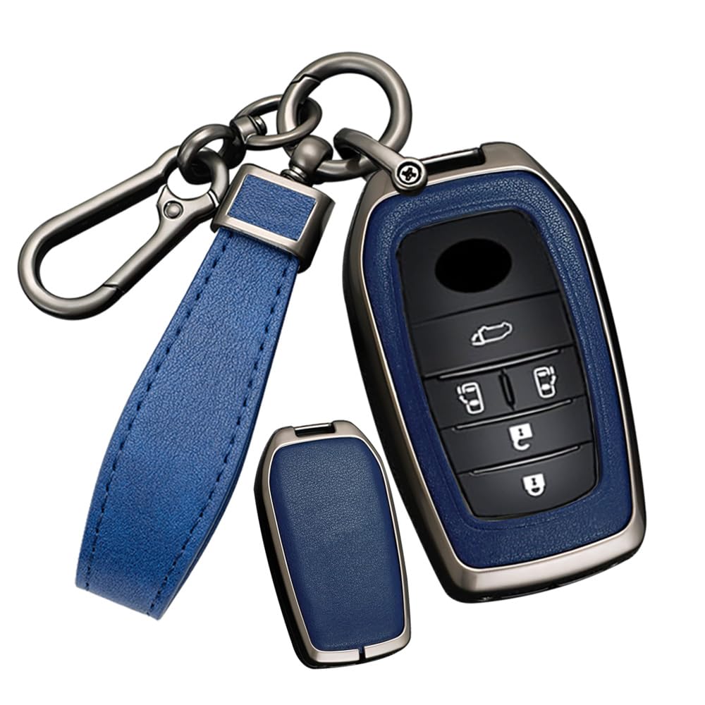 Smart key case for Toyota Key holder Key cover Key синий