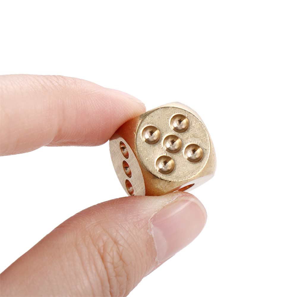 Bar Supplies Playing Game Tool Figurines Metal Solid Dice Solid Dice Brass Dice Copper Dice