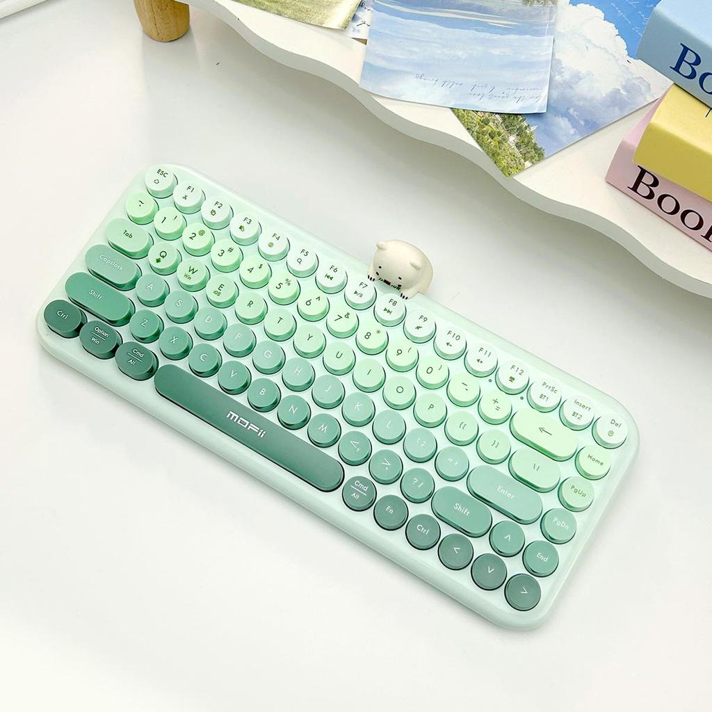 Mofi  Dual - Mode Wireless Bluetooth Keyboard: USB - Enabled, with Mechanical - Feel, for Mobile Phones  Anni