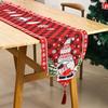 New kitchen table decoration props knitted fabric tassel Santa Claus table runner insulation mat cartoon tablecloth