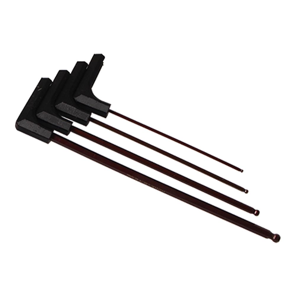 S2 Inbusschlüssel-Schraubendreher-Werkzeugsatz mit T-förmigem Griff, Kugelkopf-Sechskantschraubendreher