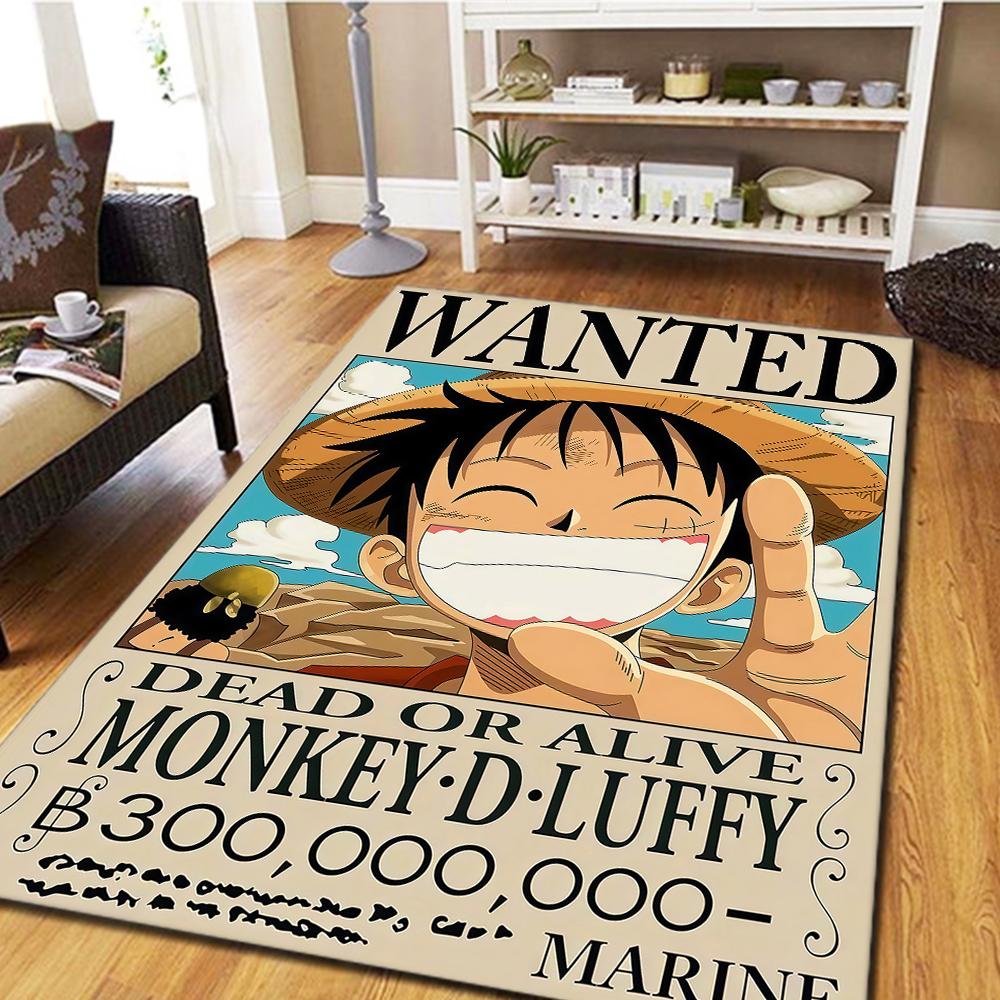 Luffy D Floor Carpet, Digital Printed Movie Rug, Home Decor Mat for Bedroom, Living Room Play Mat -HYQ24