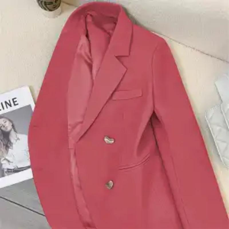 New Grey High-end Style Blazer for Spring and Autumn Women's French Texture Fashionable Suit