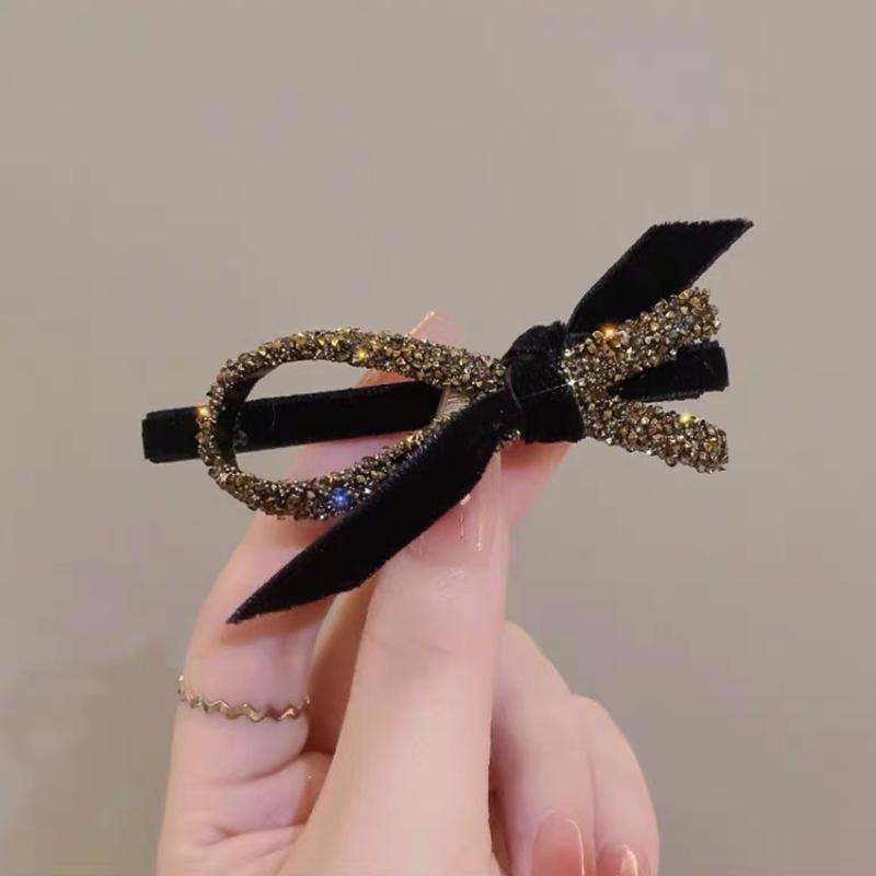 Fashion Bow, Duckbill Clip, Small Fresh Hairpin, Headgear, High-End Hairpin, Bangs, Side Clip.