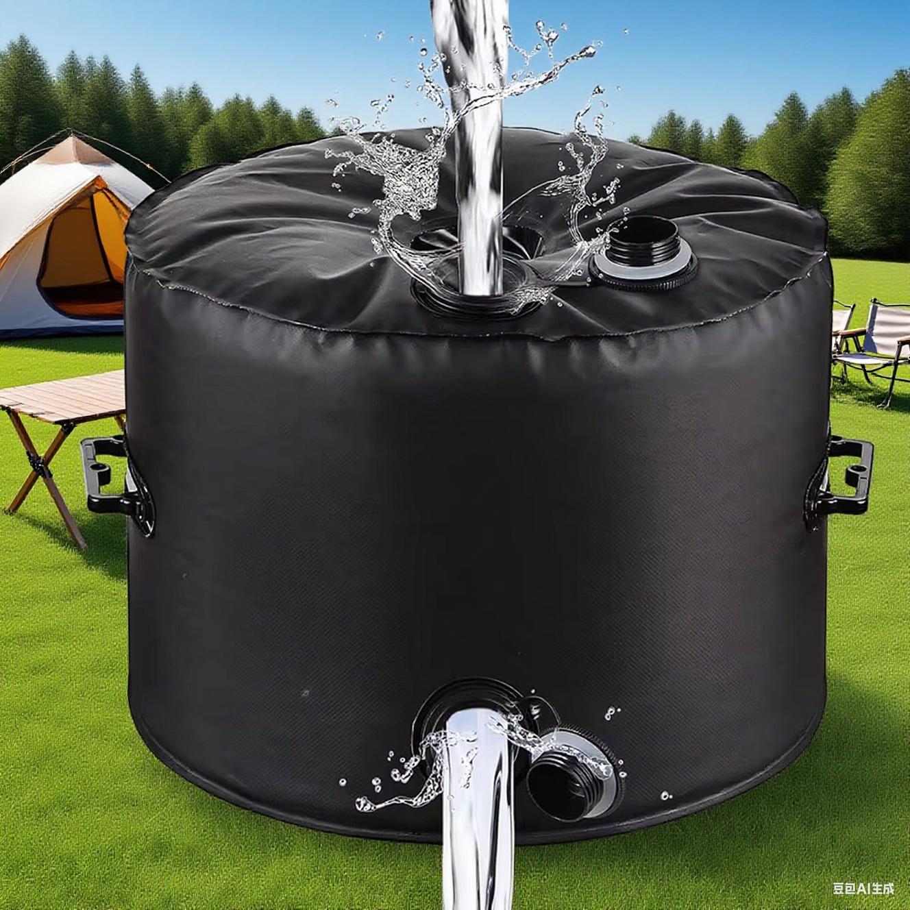 Water-Filled Umbrella Base Space-Saving For Various Outdoor Settings Such As Beaches, Pools, And Gardens Weather-Resistant