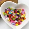 200PCS 6mm Mixed Mini Harz Winzige Knöpfe Handwerk Nähen Werkzeuge Dekorative Taste Scrapbooking DIY kinder