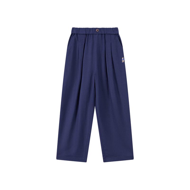Teenie Weenie Kids Boys' Casual Linen Blend Carrot Pants