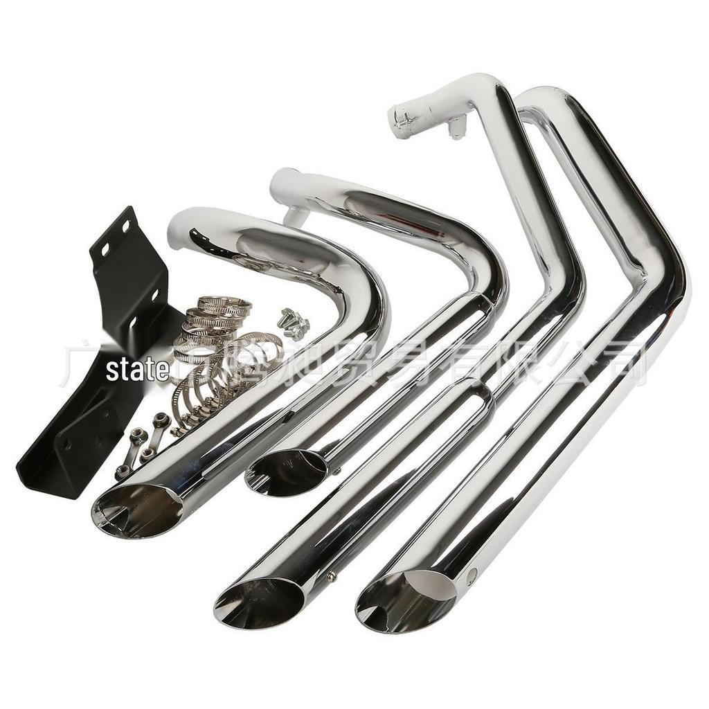 XL883 Motorcycle Exhaust Pipe Electroplated Muffler for 2004-2013 Models