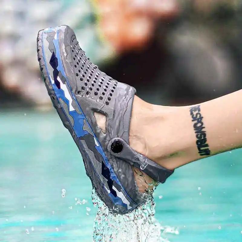 Fashion Height Hole Beach Platform Men's Shoe Male Slipper Low Price 2025 Fashion Mascullino Fun Comfortable Adult Designer Luxury Trend