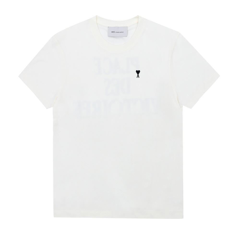 Ami Men S T ShirT Small hearT Logo uTS387 726 136 UTS387 726 136 (M)