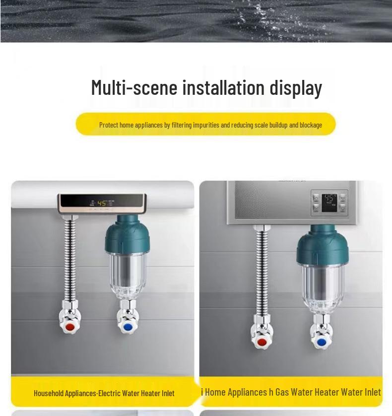 Compact Household Water Purifier and Heater for Shower and Washing Machine