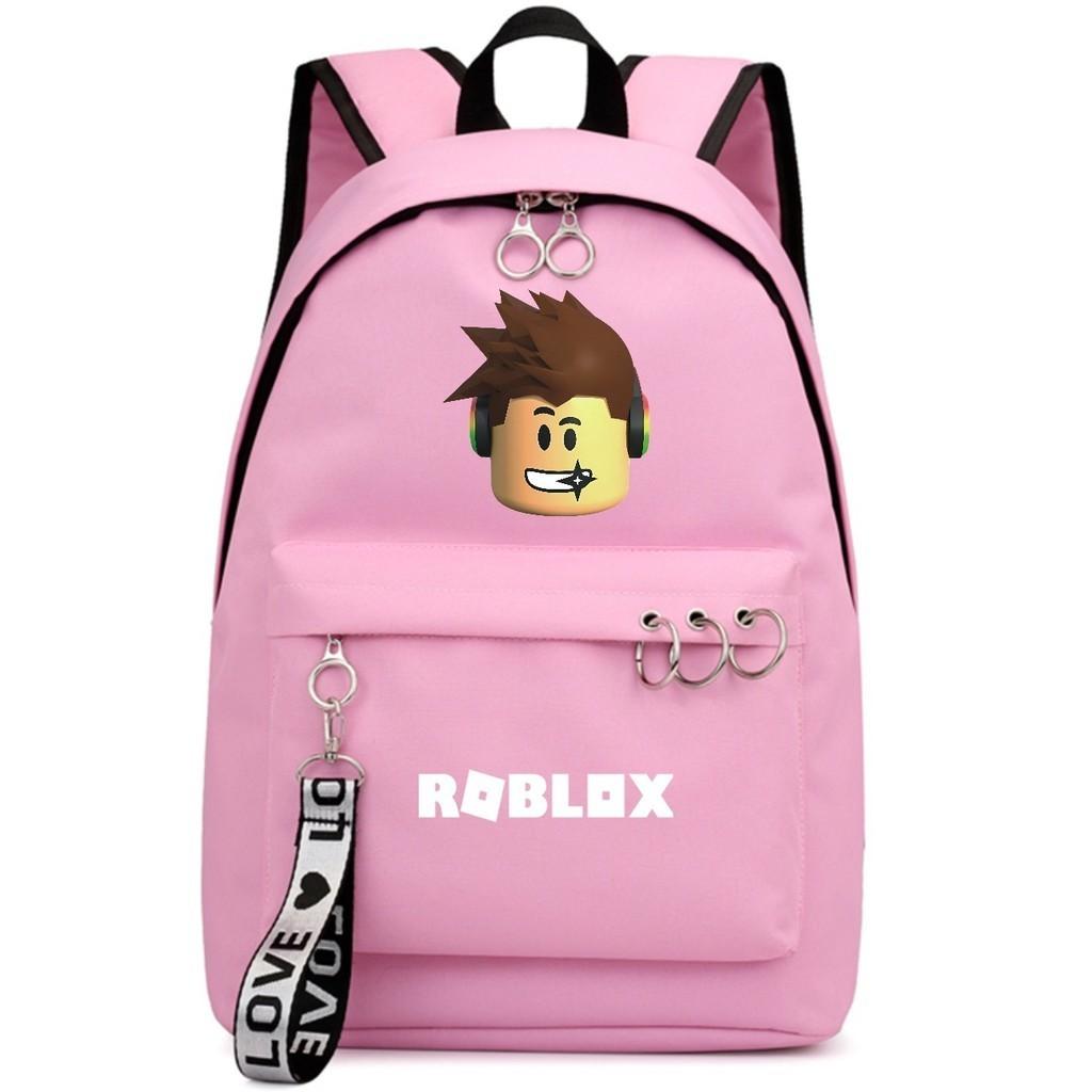 Fashionable Roblox Backpack For Students With Firm Canvas Cloth And Smooth Zipper