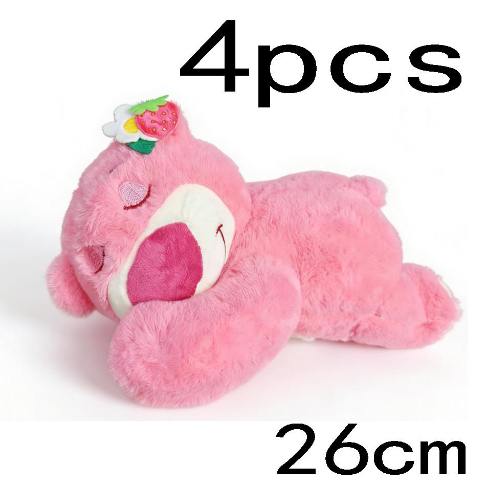 Toy Story Lotso Cute Bear Strawberry Sofa Plush Pillow Stuffed Toys Children Girls Friends Festivals Birthday Gift