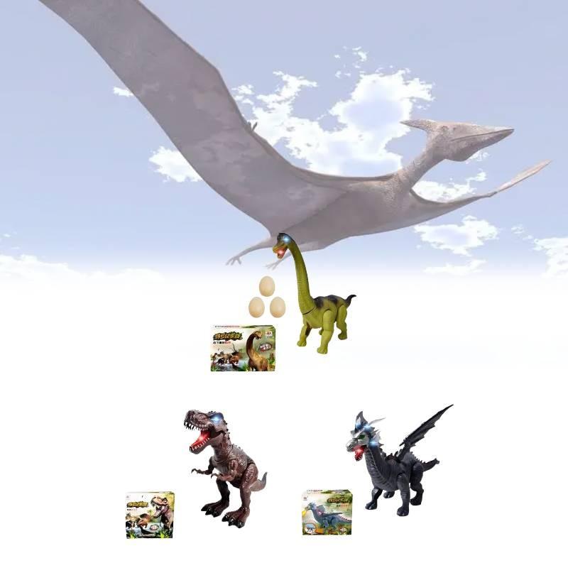 Dinosaur Plastic Kids Toy Led Lighting Walking Ability Sensory Growth Emotional