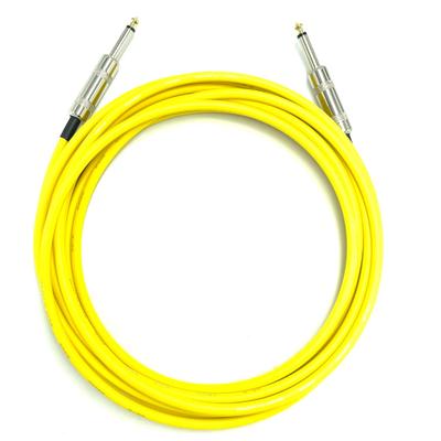 CANARE Yellow Shielded Cable Made In Japan GS-6 (L-L/L-S/S-S) (S-S Plug, 4.5m)
