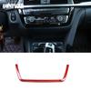For BMW 3 4 Series F30 F31 F32 F35 2013-2019 Real Carbon Fiber Car Console Gear Shift Panel Decoration Cover Trim Stickers