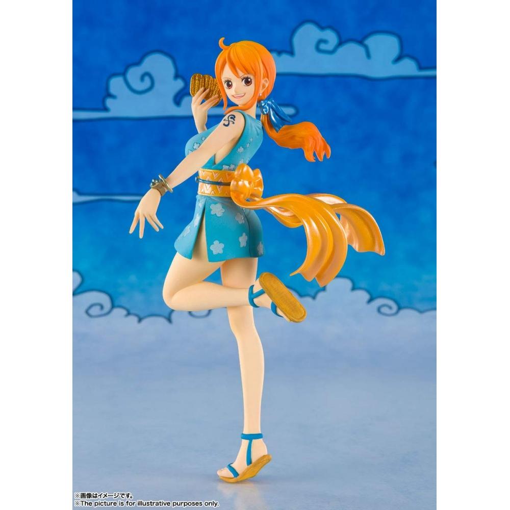 Figuarts ZERO ONE PIECE Nami (Onami) environ. Figurine finie peinte en PVC et ABS de 140 mm