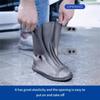 Adjustable Buckle Closure Waterproof Rain Shoe Covers Slip Resistant Design for Outdoor Activity and Daily Commute