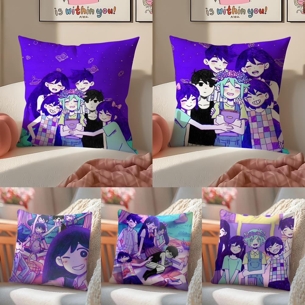 Horror Game O-Omori Personalized Pillow Case Pattern Printed Pillowcase For Living Room Sofa Cushion Cover & Bedroom Decor
