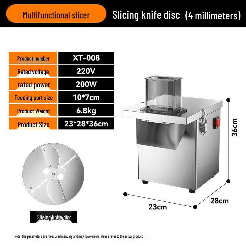 DCLOUD Commercial Stainless Steel Vegetable Slicer and Chopper